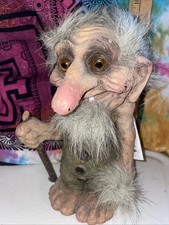 Nyform Norway Made 8” Large Old Troll Figure Walt Disney Parks Vintage 1990s Tag picture