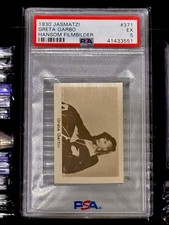 GRETA GARBO 1930 JASMATZI #371 HANSOM FILMBILDER PSA 5 - RARE CARD BERY LOW POP picture