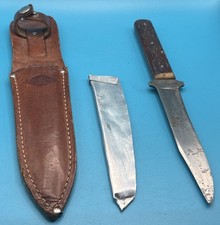 1928-33 Kinfolks Incorporated Fixed Blade Hunting Knife 9” Original Sheath picture