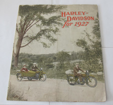 Vintage Original 1927 Harley Davidson Motorcycle Catalog Brochure picture