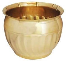 Brass Planter Solid Pot Vase For Home Garden Decoration 8*8*6 inch picture