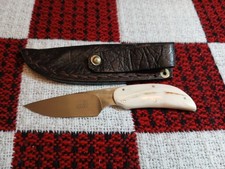 Arno Bernard ( Sr? ) Small Hunter Knife With Warthog Tusk & Sheath  picture