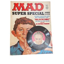 MAD Super Special #11 1973 Gall in the Family Record Attached Complete VG picture