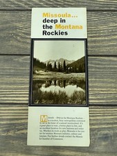 Vintage Missoula Travel Brochure Montana Rockies Vintage Map & Info picture