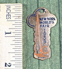 Rare 1939 New York World’s Fair Brass Souvenir Key picture