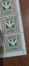 2 Vintage 1970s NORML Liberate Marijuana Stamps 176 Total 2 Full Sheets Rare picture