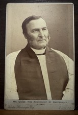 Antique Cabinet Card Photo 1896-1902 Frederick Temple Archbishop Canterbury picture