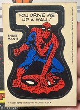 1975 Topps Spider-Man 2 Stickers first topps card Marvel comic book heroes picture