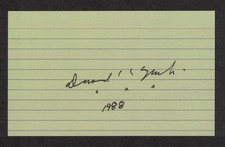David Lynch Filmmaker Original Signed Autograph 3x5 Index Card Dated 1988 picture