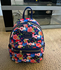 Loungefly Disney Alice in Wonderland Floral Mini Backpack Blue/Multicolor 2022 picture