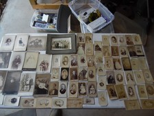 70 cdv photos and cabinet cards old  picture