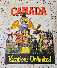 Vintage 1940s Canada Vacations Unlimites Travel Booklet Brochure Tourism picture