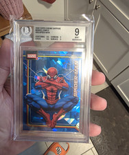 Topps 2026 Chrome Sapphire Marvel Spider-Man #163 Beckett 9 Mint Graded picture