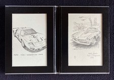 2016 Pebble Beach Concours Poster Art Remarques Ford GT40 BMW 507 ROWE S/N x/85 picture