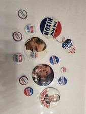 13 VINTAGE POLITICAL BUTTONS REAGAN NIXON AGNEW picture
