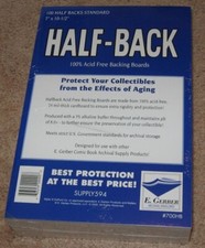 Pack 100 E Gerber Half Back Premium Archival Silver Bronze STANDARD Comic Boards picture