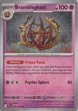 2025 POKÉMON SCARLET PRISMATIC EVOLUTIONS #047 BRAMBLEGHAST ILLUSTRATION RARE picture