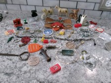 Vintage Junk Drawer/Trinket Lot, 50 Piece Lot, 1.3lbs picture