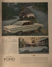 1963 Ford Falcon Sprint PRINT AD Fairlane Sports Coupe VTG 1960s Monte Carlo picture
