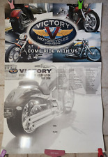 Large VICTORY Motorcycles Riders Association Tour Poster 2006 - Laminated 27x40 picture