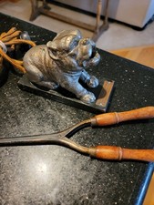 Antique American Elec. Heater Co. Bulldog, curling iron heater.tested and works. picture