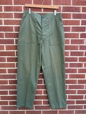 70s-80s Post Vietnam US Military OG 507  “Baker” Fatigue Pant picture