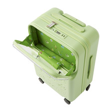 Pokemon Center Grass-Type Pokemon Front Opening Carry-On Suitcase NEW Japan picture