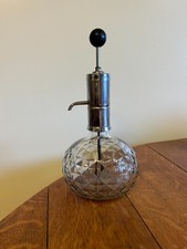 Vintage Park Sherman Glass & Chrome Tabletop Bar Pump Shot Liquor Dispenser picture