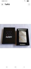 2022 Zippo Classic Diagonal Weave Chrome Finish Lighter Full Size** New Unfired* picture