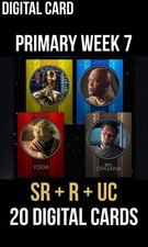 PRIMARY Week 7 SR Orange Purple Yellow Red Blue 20 Card Topps Star Wars Trader picture