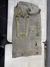 VTG US Army Military Canvas Duffle Bag Duffel Backpack OD Green picture