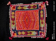 vintage banjara Indian antique ethnic nomadic kutchi rabari embroidered mat 002 picture
