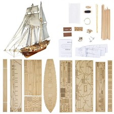 GAWEGM Ship Model Building Kit - Scale 1/96 Harvey 1847 Wood Sailboat picture