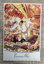Vintage Commander's Palace Restaurant Dinner Menu New Orleans LA Chef Tory 2017 picture
