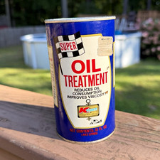 VTG 1970s Kmart Super Oil Treatment Can 15oz FULL Unopened NOS w/ Price Tag picture