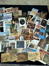 Lot of 90 Plus Art and Artifacts Postcards Paintings Egyptian Indian Asian picture