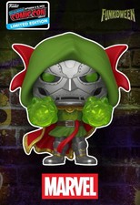 Funko Pop NYCC 2026 Sorcerer Supreme Doom LE 500 OFFICIAL CON STICKER PRESALE picture