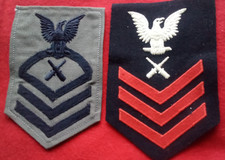 US NAVY WW 2 BLUE AND GRAY, GUNNERS MATE GMG picture