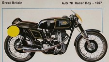AJS Motorcycle Bike Picture Info Detail Vtg Original Article Sheet Decor picture