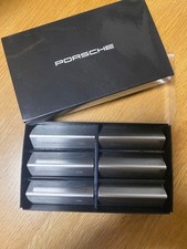 Porsche Knife & Fork Rest with Box Porsche Novelty Item Stainless Steel NEW picture