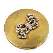 Vintage ORNATE Eisenberg ANTIQUE Rhinestone ENCRUSTED POWDER COMPACT Mirror picture