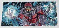 2012 Marvel Premier ADRIANA MELO Magneto 6-Panel SKETCH CARD *published artist picture