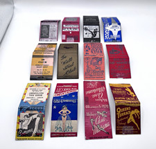 12 Vintage Nightclub Matchcovers Lot NYC Billy Rose Casa Manana French Casino picture