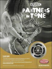 Guns n' Roses Slash 2004 Celestion Vintage 30 Guitar Amp Speakers 8X11 ad print picture