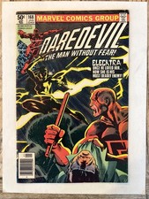 Daredevil 168 Newsstand 1981 Marvel Comics 1st Appearance Elektra - VG/VG+ picture