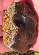 3.6 Oz. Lake Superior Agate-*Jelly Bander w/Limonite*-Rough Lapidary Gemstone picture