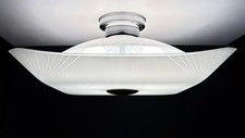 Vintage 1950s 60s Mid Century Modern Ceiling Light Fixture HUGE Geometric Burst picture