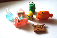 Vtg Gumball Charm Cracker Jack 60's HK RARES Vending Machine Prizes trinkets toy picture