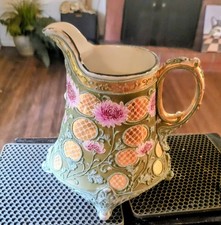 Gorgeous Victorian Antique Hand Painted Collectible Pitcher 14