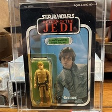 Kenner 1983 Vintage Star Wars ROTJ Luke Skywalker (Bespin Fatigues) AFA 85 MOC picture